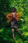 With small defects: Orange fairy wings costume, Halloween decor, Cosplay costume