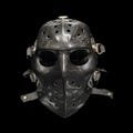 Carbon Fibre Print Classic 90 - Hockey Mask - PETG -Horror Mask - Cosplay Mask - Halloween Prop (V1).