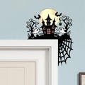2025 Halloween Corner Topper Wooden Sign, Fall Corner Sitter, Pumpkin Corner Decor, Spiderweb Corner Decor, Halloween Night Gift Decor Party