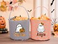 Custom Kids Halloween Basket, Halloween Bucket, Trick or Treat Bag, Personalized Halloween Bucket, Candy Bag, Halloween Gift For Boy Girl
