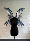 With small defects: Gothic, Forest  Blue Fairy Wings, Festival costume,  Elf wings, Butterfly wings, Halloween costume