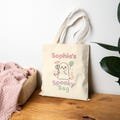 Personalized Halloween Tote Bag – Cute Spooky Ghost Bag with Name – Kawaii Ghost Candy Bag for Kids