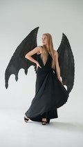 Black cosplay wings, demon wings, bat wings, dragon wings, wings for photoshoot, adult halloween costume, halloween wings, halloween cosplay