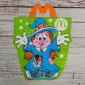 Vintage 1990 McDonalds Halloween Bag Trick or Treat Candy Vinyl Happy Meal / Plastic Candy Bucket / Trick Or Treat / Retro Spooky / Witch
