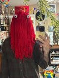 Red Guy mask costume don’t hug me i’m scared