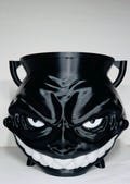 Spooky cauldron Halloween candy dish for scary haunted house or trick-or-treaters witch cat costume child adult made in the USA
