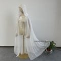 Chiffon Cape with Hood - Flowy, Dramatic Design for Stage, Halloween & Cosplay | Custom Colors Available