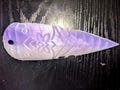 Crystal Shard Cosplay Throwing Knives – Purple & White Fantasy Blades (Set of 2)