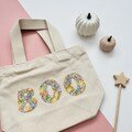 Liberty of London 'BOO' trick or treat bag in beige