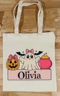 Create your own unique trick-or-treat canvas bags!