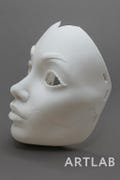 3D Printed Geisha Mask PLA White Mask without straps