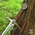 Custom Stainless Steel Sword, Handmade Sword With Wooden Scabbard, Elegant Sword Gift For Him, Best Gift For History Lover