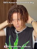 Dreadlocks Wig, 100% Human Hair, Unisex, Sizes M-L, Brown