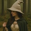Medieval Witch Hat, Halloween Witchy Accessories for Ren Faire, Renaissance Fantasy Hat, Ren Fair Vintage Hat, Witchy Gothic Vampire Hat
