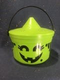 Vintage 1986 McDonalds Green Witch Happy Meal Pale with Lid