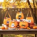 Personalized Halloween Candy Basket – Custom Embroidered Trick-or-Treat Bag