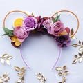 Megara Inspired Mouse Ears, Meg Minnie Ears Light Up, Hercules Mickey Ears, Wire Disney Ears, Megara Floral Headband, Disney Flower Crown