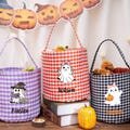 Personalized Halloween Candy Baskets for Boys & Girls, Custom Name Trick or Treat Tote Bags, Children's Pumpkin Buckets, Halloween Gifts