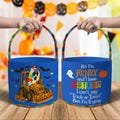 Custom Autism Trick Or Treat Candy Bag for Kids, Halloween Treats Bag For Kids, Excavator Truck Bag For Non-verbal, Autism Awareness Gift