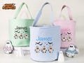 Custom embroidered trick or treat bags, Halloween tote bags, Ghost/Pumpkin Children's tote bags, Halloween gifts, Personalized gifts