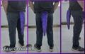 Small Purple on Amethyst Yarn Scalemail Dragon Tail - Knitted Costume Tail - JayeCreations