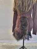 Brown faux fur tail realistic Fox, Wolf, Dog Cosplay