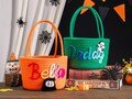 Trick or Treat Candy Basket Personalized,Custom Halloween Candy Basket ,Halloween gifts for kids, Halloween Decoration,Trick or Treat Favors