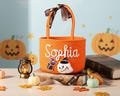 Halloween Basket, Halloween Treat Bag, Trick Or Treat Bag, Halloween Bucket, Halloween Candy Bag, Custom Name Basket Halloween Gift